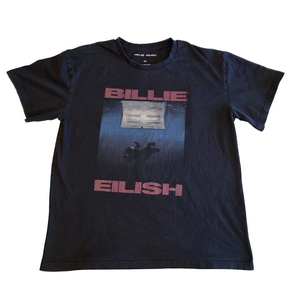 Billie Eilish Hit Me Hard and Soft T Shirt Mens XL Black 2024 Album Merch Tee